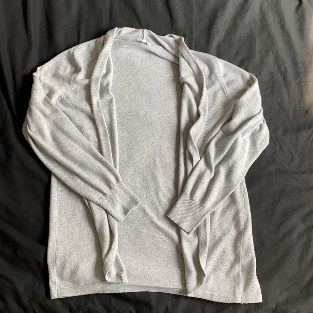 Gray cardigan